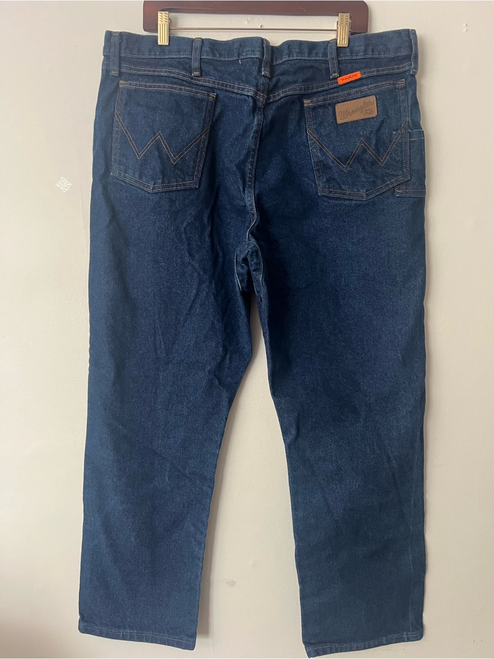 Wrangler FR Blue Jeans, men’s 38 x 30, fire resistant casual workwear